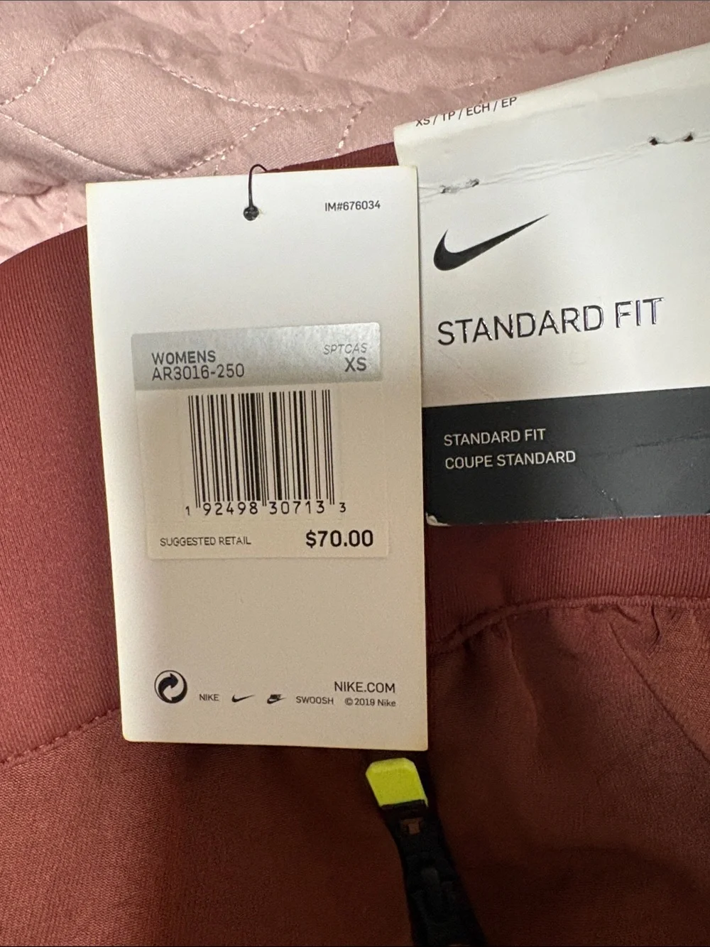 Nike Women's High-Waist Performance Shorts - Rust